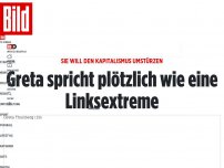 Bild zum Artikel: Sie will den Kapitalismus umstürzen - Greta spricht plötzlich wie eine Linksextreme