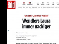 Bild zum Artikel: Die neuen Wow-Fotos bei BILD - Wendlers Laura immer nackiger