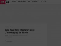 Bild zum Artikel: Mars: Nasa-Rover fotografiert einen „Tunneleingang“ im Gestein