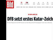 Bild zum Artikel: Im WM-Anflug - DFB setzt erstes Katar-Zeichen!