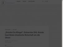 Bild zum Artikel: DHL-Kunde plakatiert Eingangstür zu und richtet sich an Boten: „Drückst Du Klingel Komme Ich Runter“