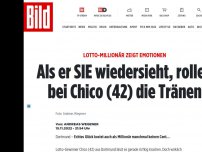 Bild zum Artikel: Große Emotionen bei Chico (42) - Das bringt den Lotto-Millionär zum Weinen