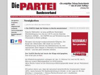 Bild zum Artikel: Die PARTEI lässt die Wahlen in Berlin wiederholen!