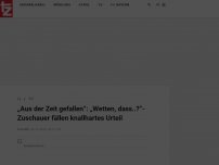 Bild zum Artikel: „Aus der Zeit gefallen“: „Wetten, dass..?“-Zuschauer fällen knallhartes Urteil