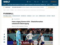 Bild zum Artikel: Irans Spieler weigern sich, ihre Hymne zu singen