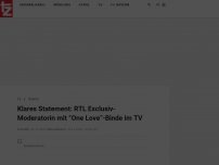 Bild zum Artikel: Mutiges Statement: RTL Exclusiv-Moderatorin mit “One Love”-Binde live im TV