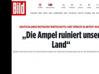 Bild zum Artikel: Deutschlands mutigster Wirtschafts-Chef - „Die Ampel ruiniert unser Land“