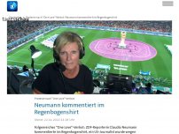 Bild zum Artikel: ZDF-Reporterin Neumann kommentiert im Regenbogenshirt
