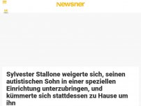 Bild zum Artikel: Sylvester Stallone weigerte sich, seinen autistischen Sohn in einer speziellen Einrichtung unterzubringen, und kümmerte sich stattdessen zu Hause um ihn