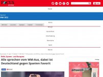 Bild zum Artikel: Reife, System - und Busquets - Alle sprechen vom WM-Aus, dabei ist Deutschland gegen Spanien Favorit