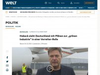 Bild zum Artikel: Habeck sieht Deutschland mit Plänen zur „grünen Industrie“ in einer Vorreiter-Rolle