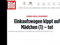 Bild zum Artikel: Horror-Unfall im Baumarkt - Einkaufswagen kippt auf Mädchen (1) – tot