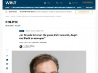 Bild zum Artikel: „Im Grunde hat man die ganze Zeit versucht, Angst und Panik zu erzeugen“