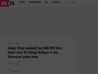 Bild zum Artikel: Junger Mann sammelt fast 200.000 Euro, damit seine 81-jährige Kollegin in den Ruhestand gehen kann