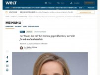 Bild zum Artikel: Der Staat, der mir bei Corona gegenübertrat, war mir fremd und unheimlich