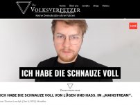 Bild zum Artikel: Ich habe die Schnauze voll von Lügen und Hass. Im „Mainstream“.