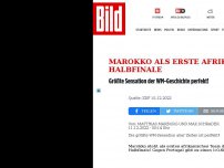 Bild zum Artikel: Marokko als erste Afrikaner im Halbfinale - Größte Sensation der WM-Geschichte perfekt!