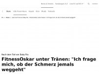 Bild zum Artikel: Unter Tränen spricht FitnessOskar über seinen grenzenlosen Schmerz<br>