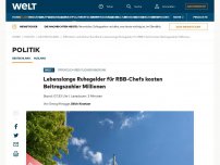 Bild zum Artikel: Lebenslange Ruhegelder für RBB-Chefs kosten Beitragszahler Millionen