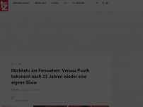 Bild zum Artikel: Rückkehr ins Fernsehen: Verona Pooth bekommt nach 23 Jahren wieder eine eigene Show