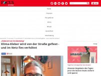 Bild zum Artikel: „Diebstahl von Straßenbelag“: Klima-Kleber wird von der Straße...