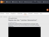 Bild zum Artikel: Razzia gegen 'Letzte Generation'