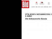 Bild zum Artikel:  1500 Euro und ein E-Bike für jeden - Die liebenswerte Bossin