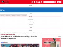 Bild zum Artikel: Nach WM-Spiel um Platz drei - Bericht: Marokko-Star Hakimi geht in Spielertunnel auf Fifa-BossInfantino los