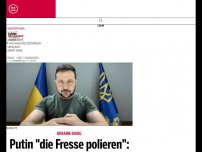 Bild zum Artikel: Putin 'die Fresse polieren': Selenskyj 'allzeit bereit' für Zweikampf