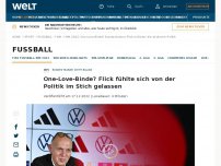 Bild zum Artikel: One-Love-Binde? Flick fühlte sich von der Politik im Stich gelassen