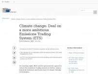 Bild zum Artikel: Press release - Climate change: Deal on a more ambitious Emissions Trading System (ETS)