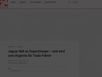 Bild zum Artikel: Jaguar lädt an Supercharger – und wird zum Ärgernis für Tesla-Fahrer