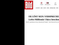 Bild zum Artikel: Lotto-Millionär spendabel - Chico beschert Wohnungslose