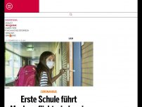 Bild zum Artikel: Erste Schule führt Maskenpflicht wieder ein