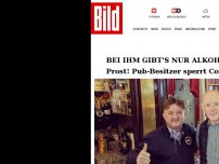 Bild zum Artikel: Bei ihm gibt’s nur Alkohol - Prost! Pub-Besitzer sperrt Cola-Trinker aus