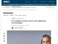 Bild zum Artikel: So verhindern Scholz und Co. die Aufklärung von Skandalen