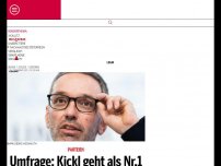 Bild zum Artikel: Umfrage: Kickl geht als Nr.1 ins neue Jahr