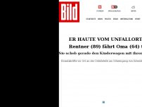 Bild zum Artikel: Er haute vom Unfallort ab - Rentner (89) fährt Oma (†64) mit Kinderwagen tot