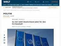 Bild zum Artikel: So viel zahlt Deutschland jetzt für den EU-Haushalt