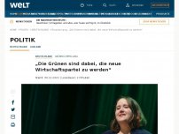 Bild zum Artikel: „Die Grünen sind dabei, die neue Wirtschaftspartei zu werden“