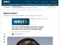 Bild zum Artikel: Die neue Wirtschaftspartei? Die Grünen beerdigen das deutsche Erfolgsmodell