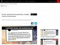 Bild zum Artikel: An der nächsten Kreuzung links: Lustiges rund um Fahrschulen