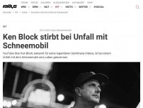Bild zum Artikel: Ken Block stirbt bei Unfall mit Schneemobil