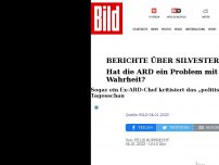 Bild zum Artikel: Berichte über Silvester-Krawalle - Hat die ARD ein Problem mit der unbequemen Wahrheit?