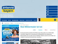 Bild zum Artikel: Rosi Mittermaier ist tot