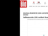 Bild zum Artikel: Elena wurde nur 20 Jahre alt - Influencerin verliert Kampf gegen den Krebs