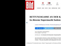 Bild zum Artikel: Kein Warten an der Kasse - In diesem Supermarkt haben Retter Vorfahrt