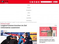 Bild zum Artikel: Ski-Drama in Italien - Langlauf-Damen brechen im Ziel reihenweise zusammen