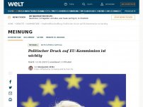 Bild zum Artikel: Politischer Druck auf EU-Kommission ist wichtig