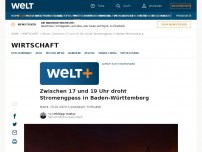 Bild zum Artikel: Zwischen 17 und 19 Uhr droht Stromengpass in Baden-Württemberg